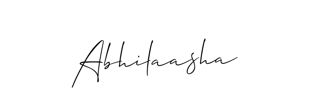 Make a beautiful signature design for name Abhilaasha. With this signature (Allison_Script) style, you can create a handwritten signature for free. Abhilaasha signature style 2 images and pictures png