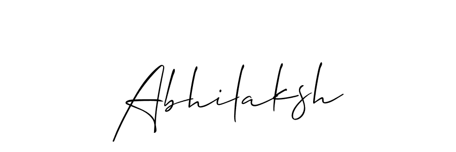 How to make Abhilaksh signature? Allison_Script is a professional autograph style. Create handwritten signature for Abhilaksh name. Abhilaksh signature style 2 images and pictures png