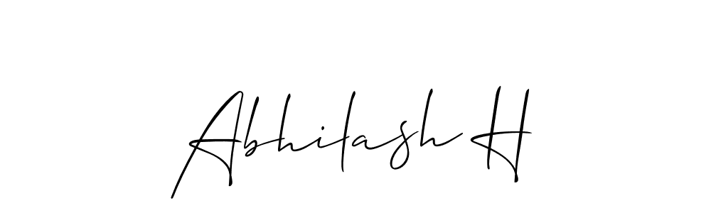 Create a beautiful signature design for name Abhilash H. With this signature (Allison_Script) fonts, you can make a handwritten signature for free. Abhilash H signature style 2 images and pictures png