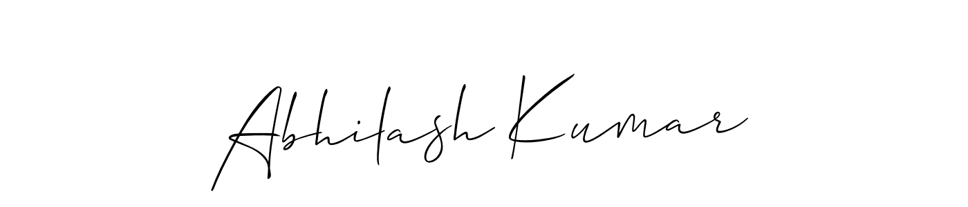 How to make Abhilash Kumar name signature. Use Allison_Script style for creating short signs online. This is the latest handwritten sign. Abhilash Kumar signature style 2 images and pictures png