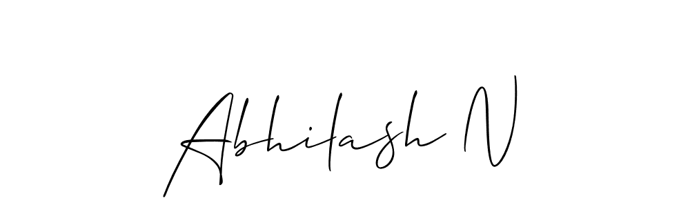 You should practise on your own different ways (Allison_Script) to write your name (Abhilash N) in signature. don't let someone else do it for you. Abhilash N signature style 2 images and pictures png