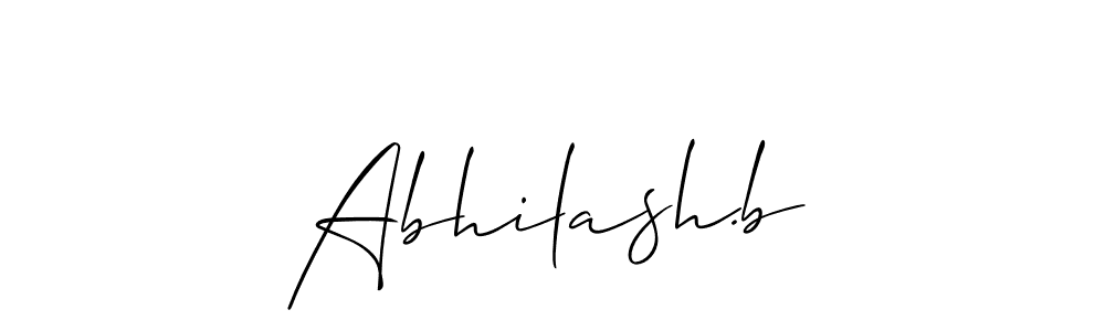 Create a beautiful signature design for name Abhilash.b. With this signature (Allison_Script) fonts, you can make a handwritten signature for free. Abhilash.b signature style 2 images and pictures png