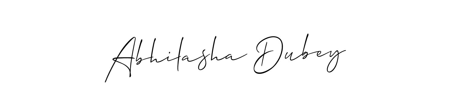 Use a signature maker to create a handwritten signature online. With this signature software, you can design (Allison_Script) your own signature for name Abhilasha Dubey. Abhilasha Dubey signature style 2 images and pictures png