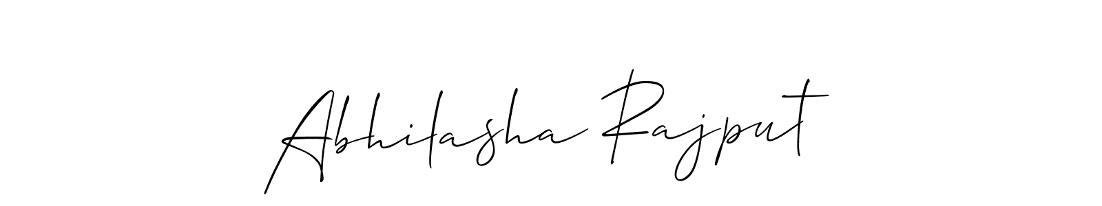 Also we have Abhilasha Rajput name is the best signature style. Create professional handwritten signature collection using Allison_Script autograph style. Abhilasha Rajput signature style 2 images and pictures png