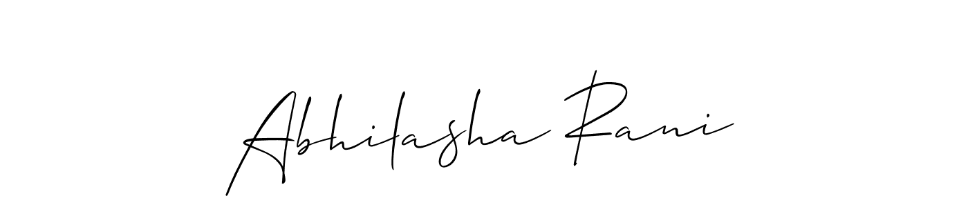 How to make Abhilasha Rani signature? Allison_Script is a professional autograph style. Create handwritten signature for Abhilasha Rani name. Abhilasha Rani signature style 2 images and pictures png