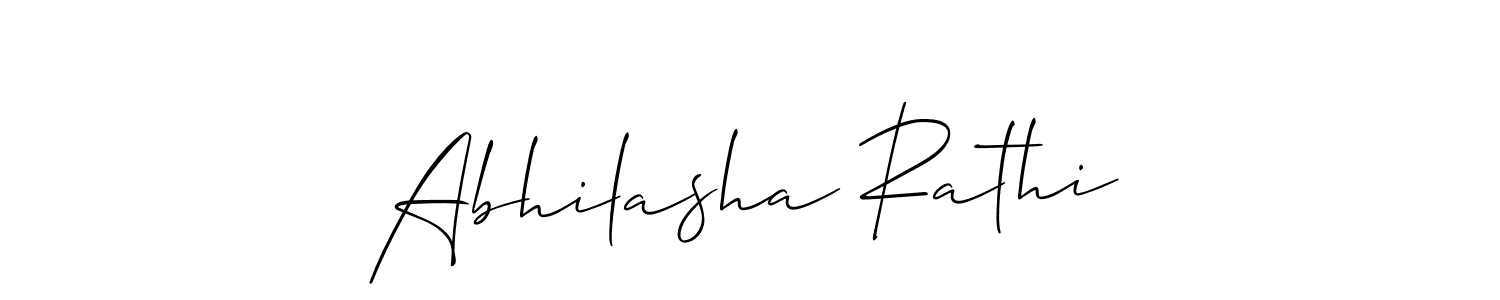 How to make Abhilasha Rathi signature? Allison_Script is a professional autograph style. Create handwritten signature for Abhilasha Rathi name. Abhilasha Rathi signature style 2 images and pictures png