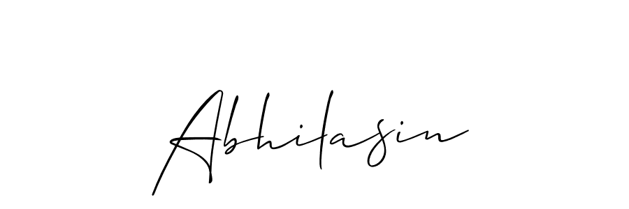 Design your own signature with our free online signature maker. With this signature software, you can create a handwritten (Allison_Script) signature for name Abhilasin. Abhilasin signature style 2 images and pictures png