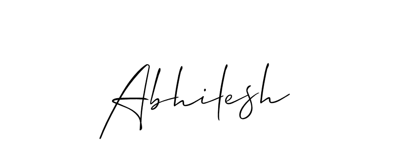 How to make Abhilesh signature? Allison_Script is a professional autograph style. Create handwritten signature for Abhilesh name. Abhilesh signature style 2 images and pictures png