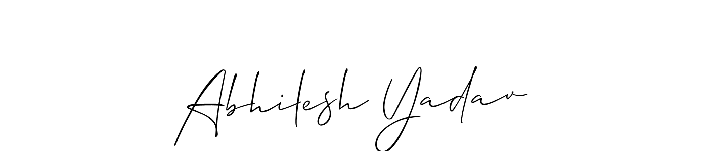 if you are searching for the best signature style for your name Abhilesh Yadav. so please give up your signature search. here we have designed multiple signature styles  using Allison_Script. Abhilesh Yadav signature style 2 images and pictures png