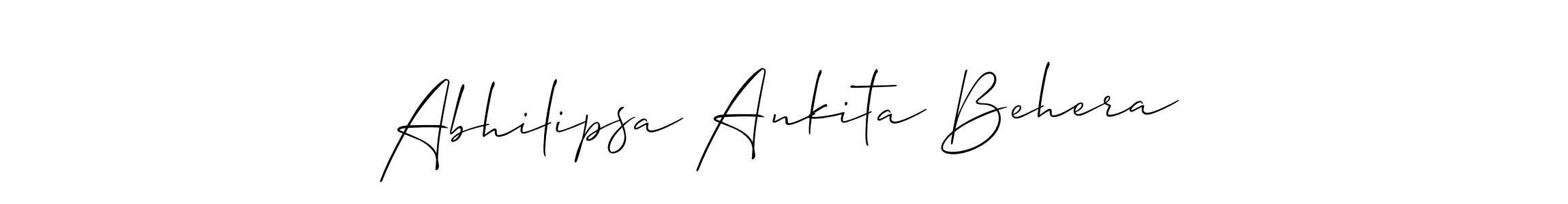 Here are the top 10 professional signature styles for the name Abhilipsa Ankita Behera. These are the best autograph styles you can use for your name. Abhilipsa Ankita Behera signature style 2 images and pictures png