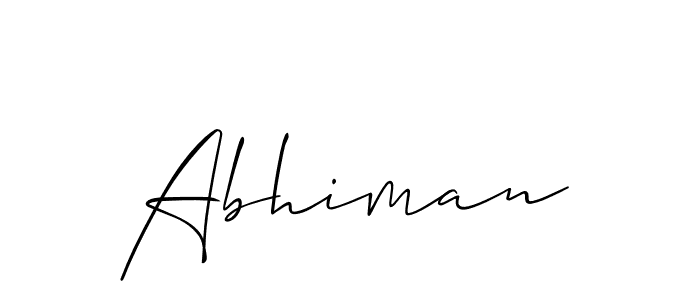 Make a short Abhiman signature style. Manage your documents anywhere anytime using Allison_Script. Create and add eSignatures, submit forms, share and send files easily. Abhiman signature style 2 images and pictures png