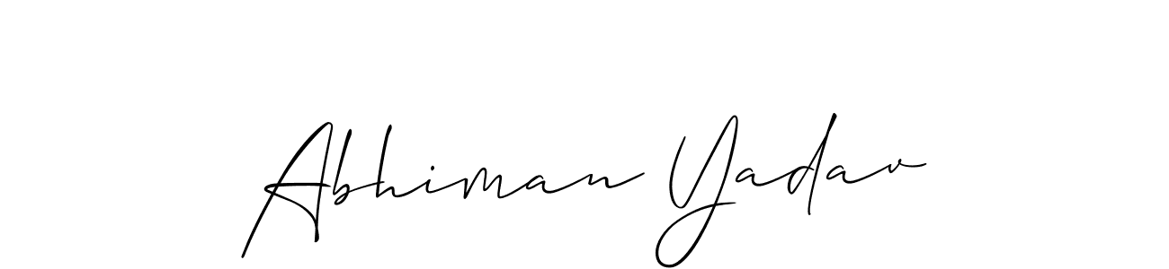 Best and Professional Signature Style for Abhiman Yadav. Allison_Script Best Signature Style Collection. Abhiman Yadav signature style 2 images and pictures png