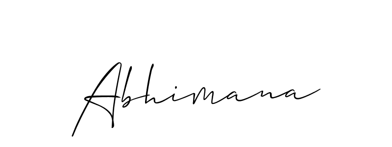 It looks lik you need a new signature style for name Abhimana. Design unique handwritten (Allison_Script) signature with our free signature maker in just a few clicks. Abhimana signature style 2 images and pictures png