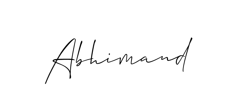 Also You can easily find your signature by using the search form. We will create Abhimand name handwritten signature images for you free of cost using Allison_Script sign style. Abhimand signature style 2 images and pictures png