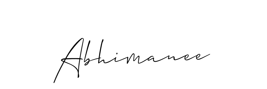 Make a beautiful signature design for name Abhimanee. Use this online signature maker to create a handwritten signature for free. Abhimanee signature style 2 images and pictures png