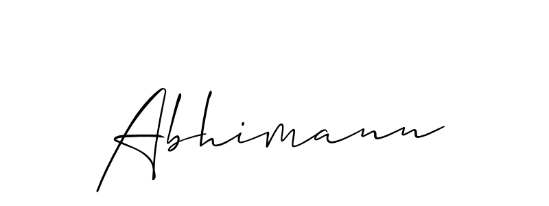 You should practise on your own different ways (Allison_Script) to write your name (Abhimann) in signature. don't let someone else do it for you. Abhimann signature style 2 images and pictures png