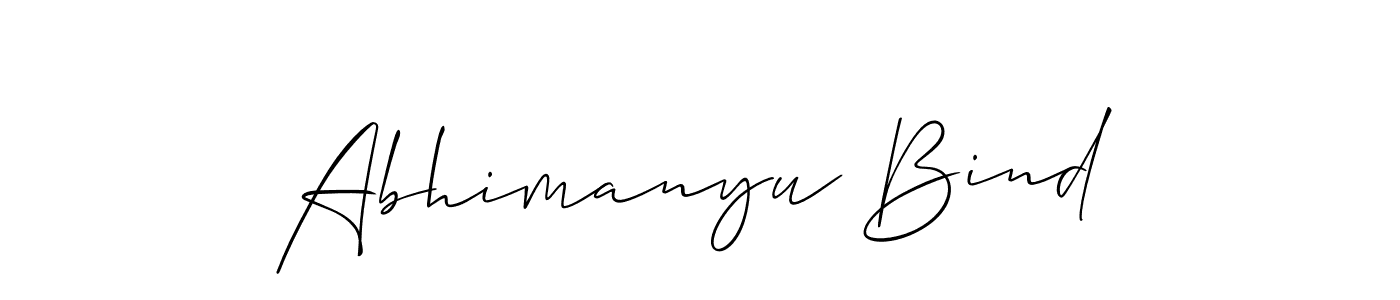 Also You can easily find your signature by using the search form. We will create Abhimanyu Bind name handwritten signature images for you free of cost using Allison_Script sign style. Abhimanyu Bind signature style 2 images and pictures png