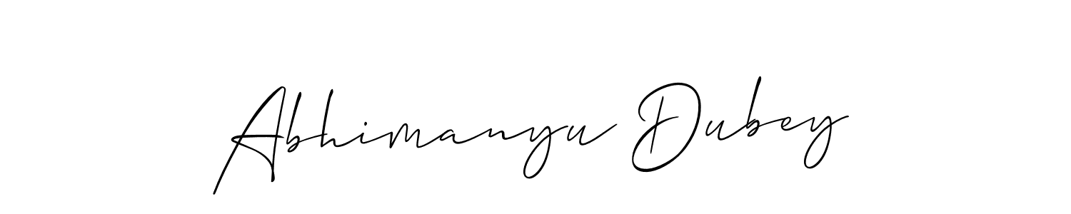 Also You can easily find your signature by using the search form. We will create Abhimanyu Dubey name handwritten signature images for you free of cost using Allison_Script sign style. Abhimanyu Dubey signature style 2 images and pictures png