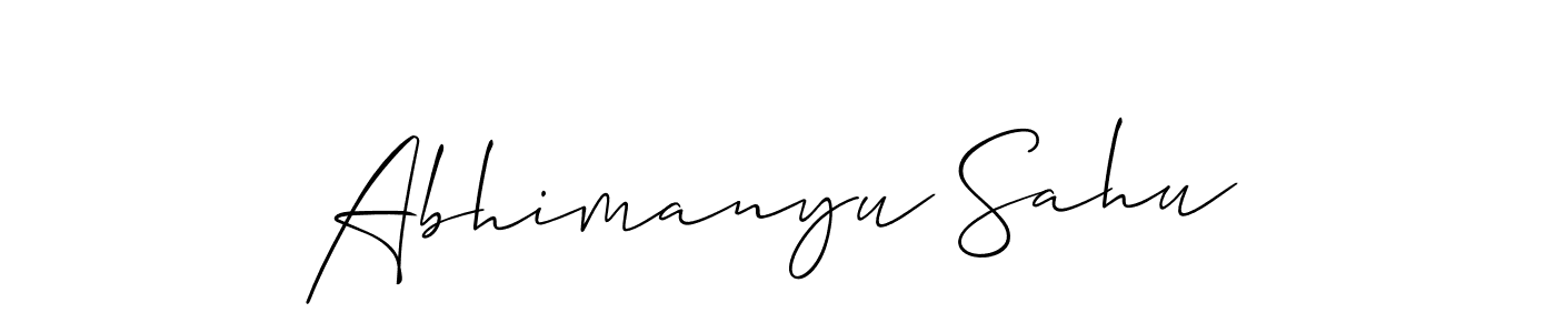 Make a beautiful signature design for name Abhimanyu Sahu. Use this online signature maker to create a handwritten signature for free. Abhimanyu Sahu signature style 2 images and pictures png