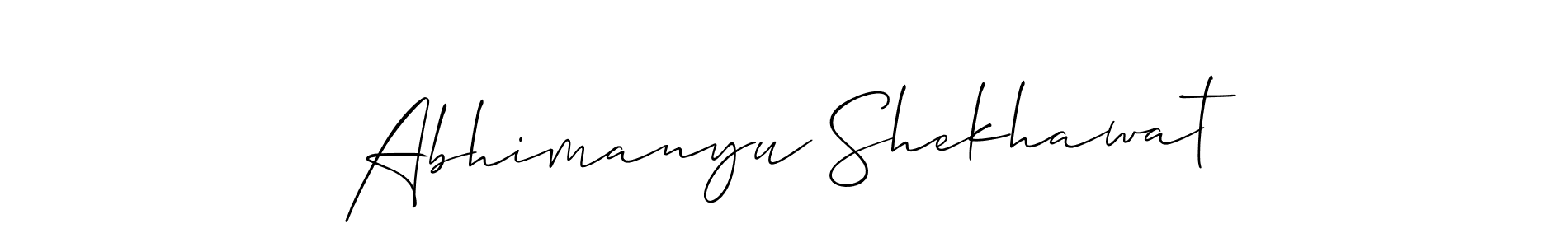 if you are searching for the best signature style for your name Abhimanyu Shekhawat. so please give up your signature search. here we have designed multiple signature styles  using Allison_Script. Abhimanyu Shekhawat signature style 2 images and pictures png