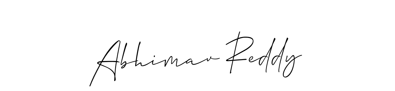if you are searching for the best signature style for your name Abhimav Reddy. so please give up your signature search. here we have designed multiple signature styles  using Allison_Script. Abhimav Reddy signature style 2 images and pictures png