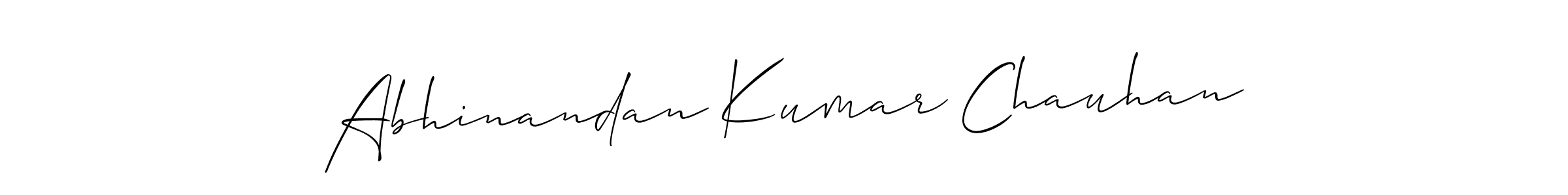 Abhinandan Kumar Chauhan stylish signature style. Best Handwritten Sign (Allison_Script) for my name. Handwritten Signature Collection Ideas for my name Abhinandan Kumar Chauhan. Abhinandan Kumar Chauhan signature style 2 images and pictures png