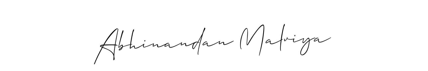 Also we have Abhinandan Malviya name is the best signature style. Create professional handwritten signature collection using Allison_Script autograph style. Abhinandan Malviya signature style 2 images and pictures png