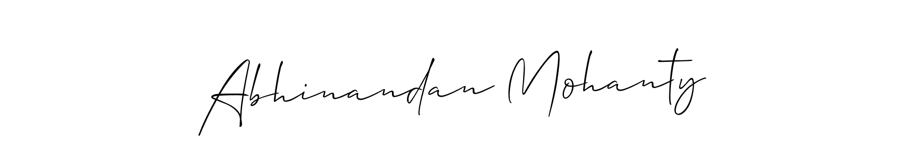 How to make Abhinandan Mohanty signature? Allison_Script is a professional autograph style. Create handwritten signature for Abhinandan Mohanty name. Abhinandan Mohanty signature style 2 images and pictures png