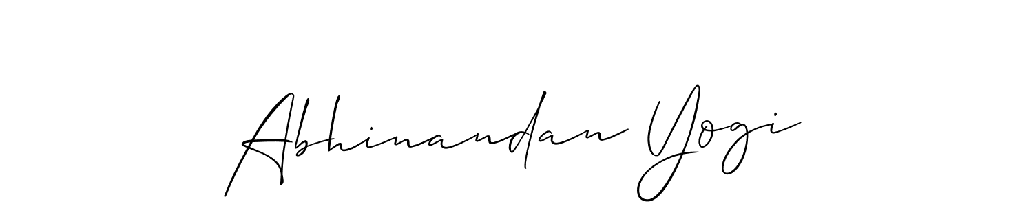 Similarly Allison_Script is the best handwritten signature design. Signature creator online .You can use it as an online autograph creator for name Abhinandan Yogi. Abhinandan Yogi signature style 2 images and pictures png