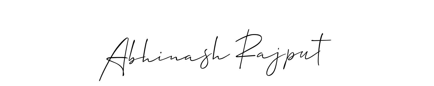 How to make Abhinash Rajput signature? Allison_Script is a professional autograph style. Create handwritten signature for Abhinash Rajput name. Abhinash Rajput signature style 2 images and pictures png