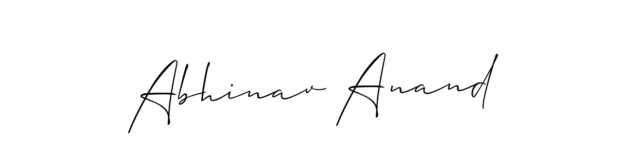 You should practise on your own different ways (Allison_Script) to write your name (Abhinav Anand) in signature. don't let someone else do it for you. Abhinav Anand signature style 2 images and pictures png