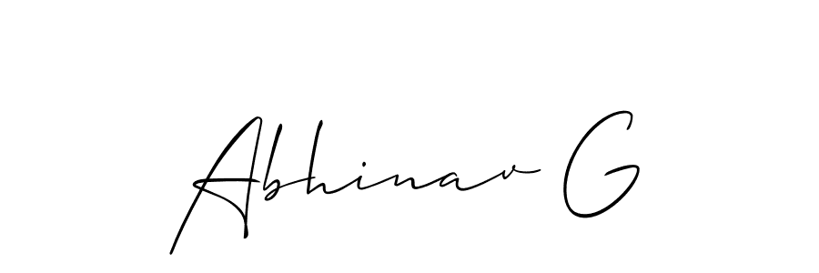 Make a short Abhinav G signature style. Manage your documents anywhere anytime using Allison_Script. Create and add eSignatures, submit forms, share and send files easily. Abhinav G signature style 2 images and pictures png