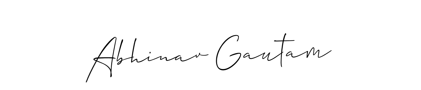 Create a beautiful signature design for name Abhinav Gautam. With this signature (Allison_Script) fonts, you can make a handwritten signature for free. Abhinav Gautam signature style 2 images and pictures png