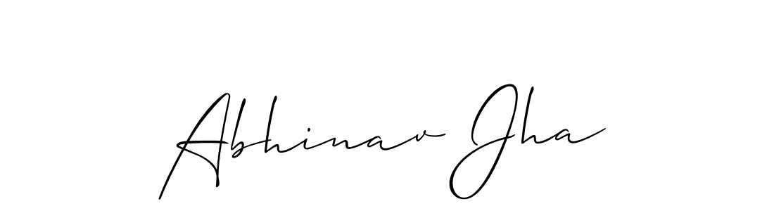 How to make Abhinav Jha name signature. Use Allison_Script style for creating short signs online. This is the latest handwritten sign. Abhinav Jha signature style 2 images and pictures png