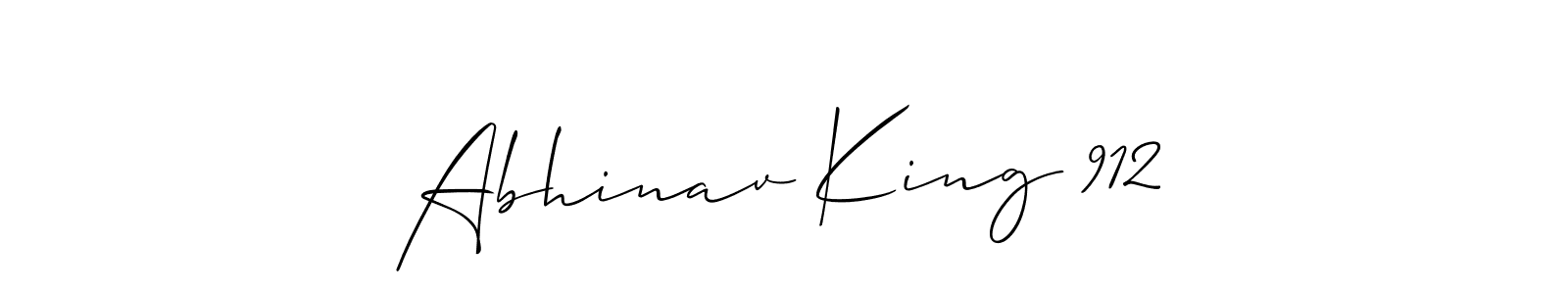 Make a beautiful signature design for name Abhinav King 912. With this signature (Allison_Script) style, you can create a handwritten signature for free. Abhinav King 912 signature style 2 images and pictures png