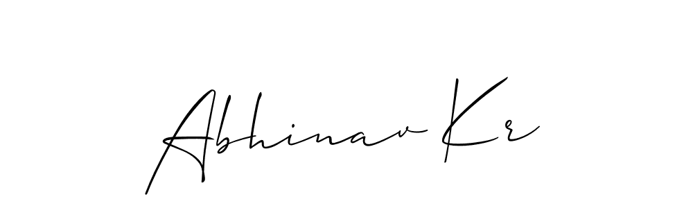 Also You can easily find your signature by using the search form. We will create Abhinav Kr name handwritten signature images for you free of cost using Allison_Script sign style. Abhinav Kr signature style 2 images and pictures png