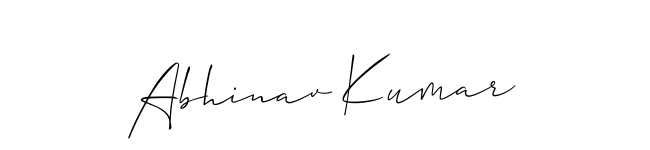 How to make Abhinav Kumar signature? Allison_Script is a professional autograph style. Create handwritten signature for Abhinav Kumar name. Abhinav Kumar signature style 2 images and pictures png