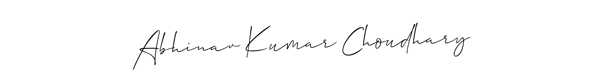 Make a short Abhinav Kumar Choudhary signature style. Manage your documents anywhere anytime using Allison_Script. Create and add eSignatures, submit forms, share and send files easily. Abhinav Kumar Choudhary signature style 2 images and pictures png