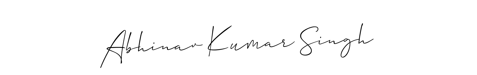 Use a signature maker to create a handwritten signature online. With this signature software, you can design (Allison_Script) your own signature for name Abhinav Kumar Singh. Abhinav Kumar Singh signature style 2 images and pictures png