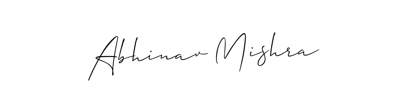 Also we have Abhinav Mishra name is the best signature style. Create professional handwritten signature collection using Allison_Script autograph style. Abhinav Mishra signature style 2 images and pictures png