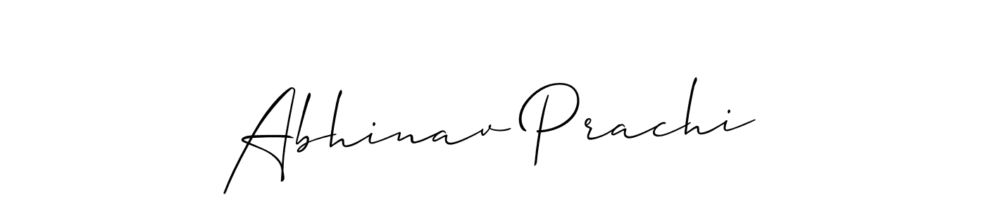 How to Draw Abhinav Prachi signature style? Allison_Script is a latest design signature styles for name Abhinav Prachi. Abhinav Prachi signature style 2 images and pictures png