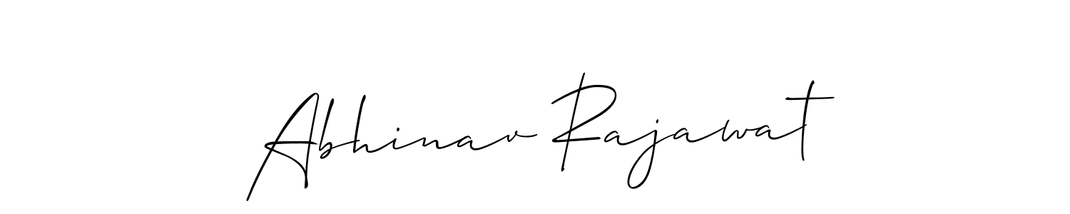 How to make Abhinav Rajawat signature? Allison_Script is a professional autograph style. Create handwritten signature for Abhinav Rajawat name. Abhinav Rajawat signature style 2 images and pictures png