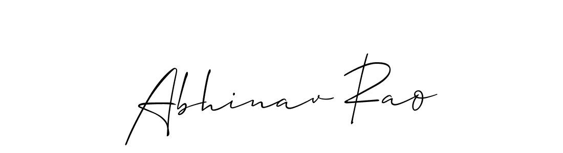 It looks lik you need a new signature style for name Abhinav Rao. Design unique handwritten (Allison_Script) signature with our free signature maker in just a few clicks. Abhinav Rao signature style 2 images and pictures png