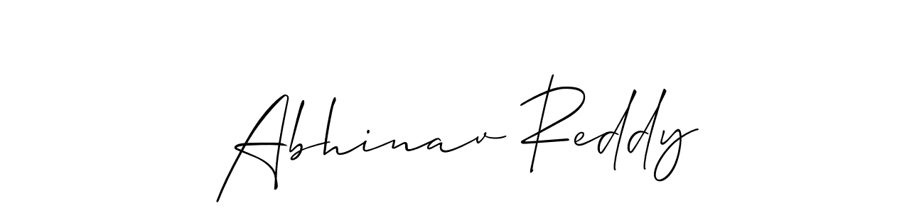 Allison_Script is a professional signature style that is perfect for those who want to add a touch of class to their signature. It is also a great choice for those who want to make their signature more unique. Get Abhinav Reddy name to fancy signature for free. Abhinav Reddy signature style 2 images and pictures png