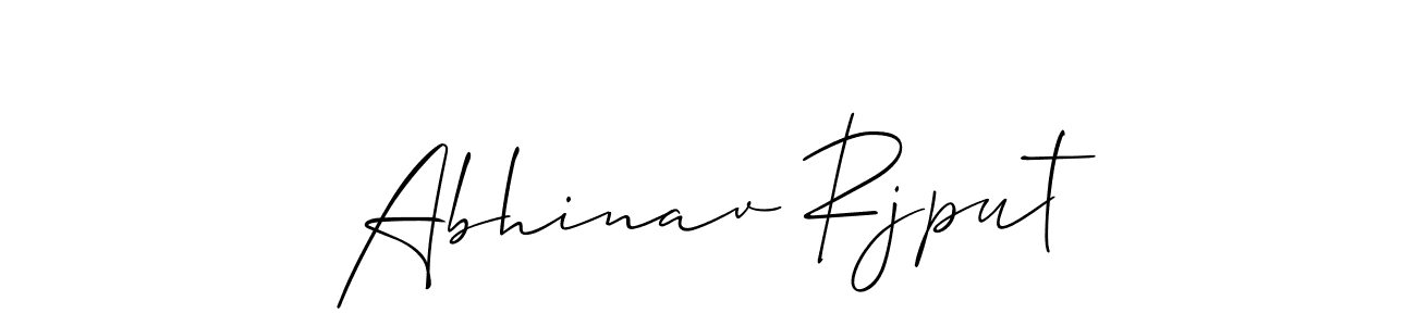 Allison_Script is a professional signature style that is perfect for those who want to add a touch of class to their signature. It is also a great choice for those who want to make their signature more unique. Get Abhinav Rjput name to fancy signature for free. Abhinav Rjput signature style 2 images and pictures png