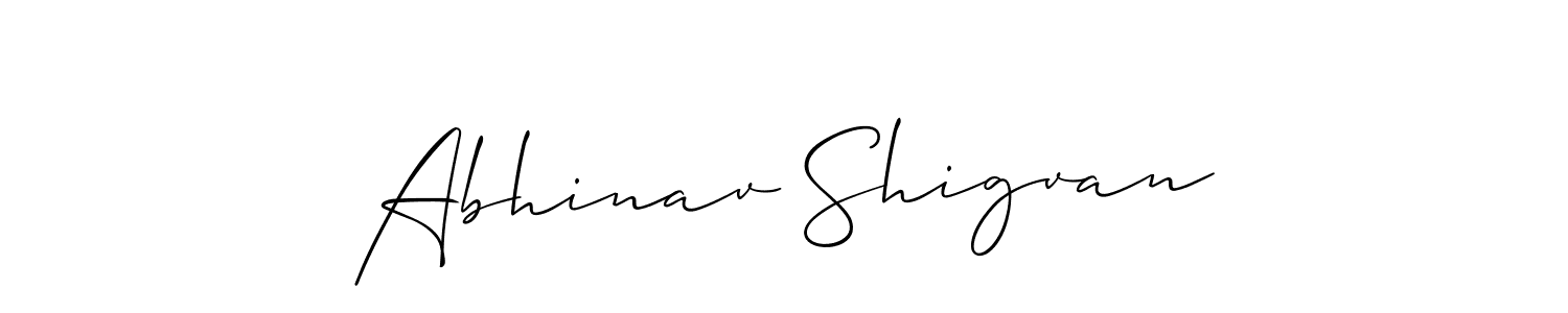 This is the best signature style for the Abhinav Shigvan name. Also you like these signature font (Allison_Script). Mix name signature. Abhinav Shigvan signature style 2 images and pictures png