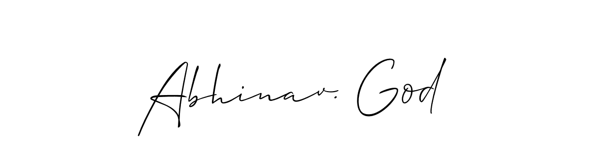 How to make Abhinav. God name signature. Use Allison_Script style for creating short signs online. This is the latest handwritten sign. Abhinav. God signature style 2 images and pictures png