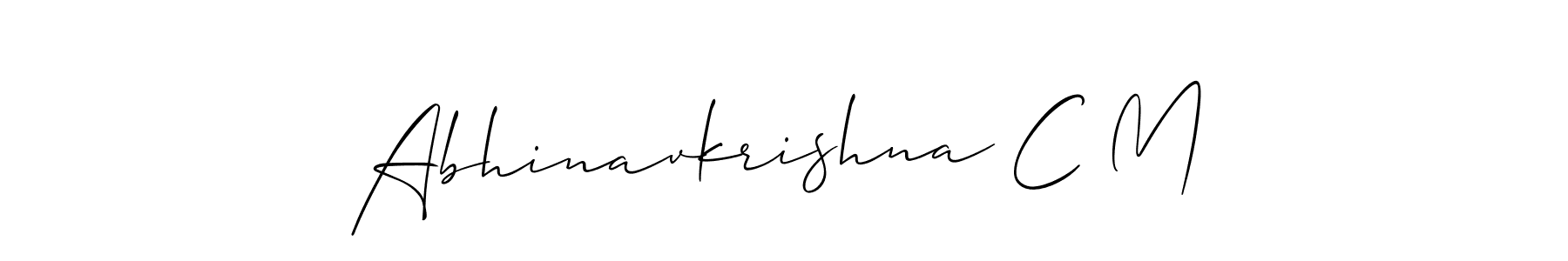 Make a beautiful signature design for name Abhinavkrishna C M. Use this online signature maker to create a handwritten signature for free. Abhinavkrishna C M signature style 2 images and pictures png