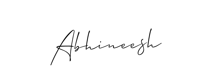 Create a beautiful signature design for name Abhineesh. With this signature (Allison_Script) fonts, you can make a handwritten signature for free. Abhineesh signature style 2 images and pictures png