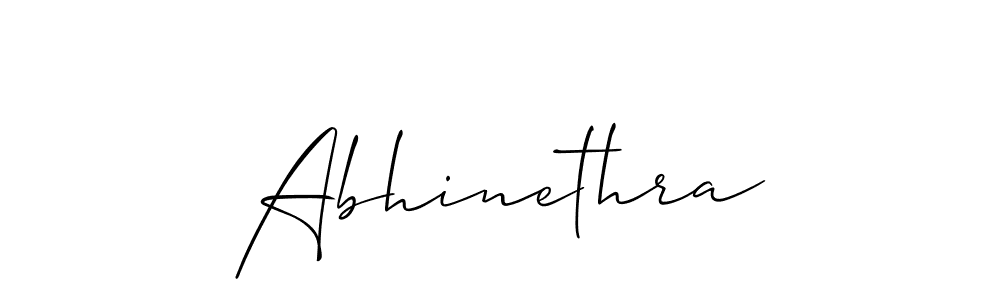 Allison_Script is a professional signature style that is perfect for those who want to add a touch of class to their signature. It is also a great choice for those who want to make their signature more unique. Get Abhinethra name to fancy signature for free. Abhinethra signature style 2 images and pictures png